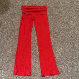 SKIMS Red Fold-Over Pant Size Small
